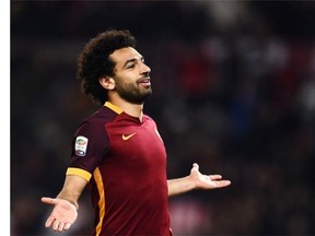 Speedy Egyptian forward Mohamed Salah has been the key player during Roma’s eight-game win streak and leads his club in scoring.    — Getty Images files