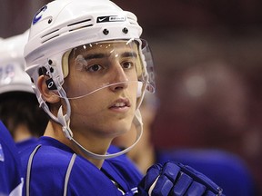 Brandon Tanev, shown here at a Vancouver Canucks prospect camp in 2011, has signed with the Winnipeg Jets as a free agent out of college.