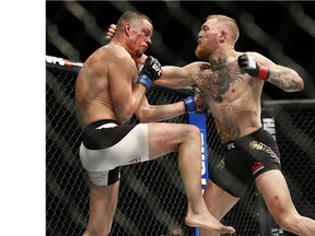 Nate Diaz beat McGregor by submission in the second round of a welterweight bout March 5 at UFC 196, ending one of the most lucrative pay-per-view shows in mixed martial arts history with a remarkable upset. McGregor's 15-fight winning streak ended in the bout, which was fought 25 pounds above his usual 145-pound fighting weight.