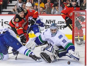 Not a whole lot of joy in the Canucks net on Thursday in Calgary.
