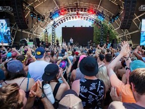 Toronto band July Talk performs at the Mount Currie stage at last year’s Pemberton Music Festival.