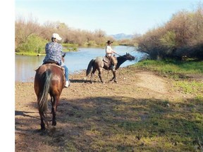 Trails at Ft. McDowell Adventures cross the Rio Verde.   Michael McCarthy/Special to The Province