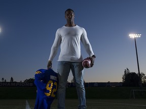 UBC's Charles Nwoye has a Vanier Cup title on his resume despite having played football for about nine months. (Richard Lam, UBC athletics)