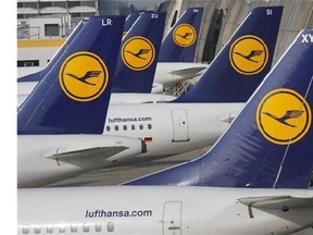 A Vancouver-bound Lufthansa flight was diverted to Hamburg on Sunday. (AP Photo/Michael Probst,file)