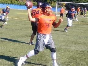 New West quarterback Kinsale Philip will lead Team BC at the Under-16 Challenge in Regina. (Photo -- Hyacks athletics)