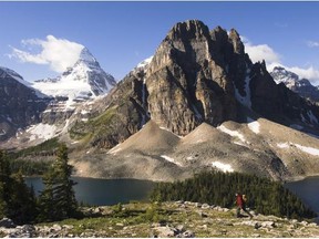 Spring is a great time to hike and take in the views in Mount Assiniboine Provincial Park.   — Destination BC files