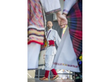 A traditional dancer performs at Greek Day on West Broadway in Vancouver, B.C., June 26, 2016.