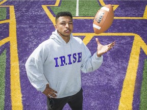 Rysen John is a Vancouver College Irish wide receiver graduate that will attend SFU in the fall. (Ric Ernst / PNG)