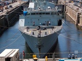 Victoria Shipyards has laid off 250 workers now that a five-year federal frigate upgrading contract has come to an end and the Esquimalt Graving Dock has shut down until early September.