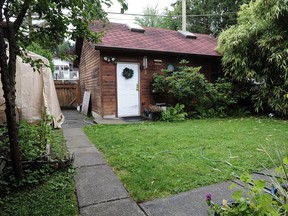 Paul's yard, where campers can stay, in Vancouver, BC., June 19, 2016.