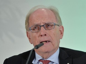FILE - In this Thursday, Jan. 14, 2016 file photo, legal counsel Richard H. McLaren speaks as WADA&#039;s (World Anti-Doping Agency) Independent Commission (IC) presents the findings of his Commission&#039;s Report surrounding allegations of doping in sport, during a press conference in Munich, Germany. Canadian lawyer Richard McLaren will hold a news conference in Toronto on Monday July 18, 2016, to present the findings of his probe into alleged manipulation of doping samples in Russia. (AP Photo/Kerstin