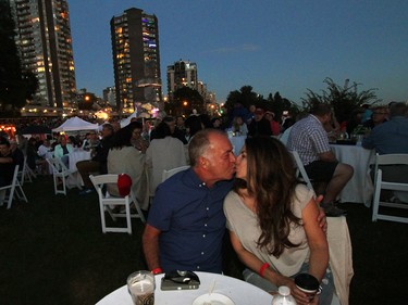 Sandy MacPherson and Anna Ruscitti can attest that fireworks are for lovers.  Rob Kruyt Photo