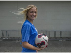 North Delta-Burnsview's Emma Peckinpaugh never gave up on her dream of a collegiate soccer dream. (PNG photo)