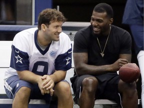 With QB Tony Romo throwing again to a healthy Dez Bryant (right), Cowboys fans would have something to get excited about again after a 4-12 season that saw them win just once at home.