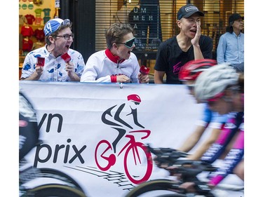 Fans cheers on 230 riders from 15 countries as they compete in the Gastown Grand Prix Vancouver, July 13 2016.