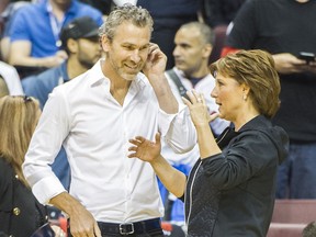 Now there's a couple of people who know a thing or two about making radio: Canucks president Trevor Linden and B.C. Premier Christy Clark.
