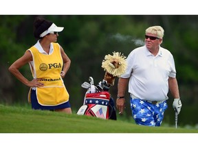 John Daly is one of 81 golfers competing in the 2016 Pacific Links Championship in Victoria.