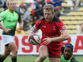 Conor Trainor playing for Canada at the 2015 Tokyo Sevens.