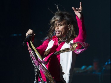 Steven Tyler rocks the stage at Vancouver's Orpheum Theatre  Sunday, July 10, 2016.