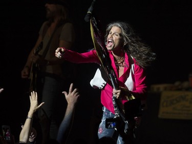 Steven Tyler rocks the stage at Vancouver's Orpheum Theatre  Sunday, July 10, 2016.