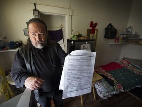 Jack Gates is fighting his landlord over eviction from the Regent Hotel in Vancouver's Downtown Eastside.