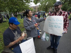 The Stop Demovictions Burnaby Campaign occupied a recently demovicted apartment building at 5025 Imperial on Saturday, July 9, 2016.