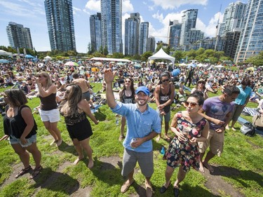 VANCOUVER, BC - JULY 2, 2016,  - Thousands enjoy the music during Jazz Weekend at David Lam Park in Vancouver, BC. July 02, 2016.  (Arlen Redekop / PNG photo) (story by reporter)    [PNG Merlin Archive]