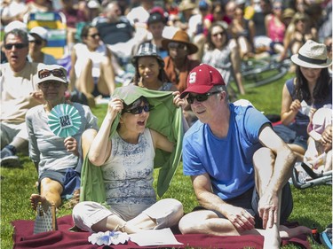 Thousands enjoy the music during Jazz Weekend at David Lam Park in Vancouver.