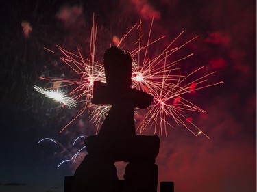 The fireworks display from Team USA Disney at the Honda Celebration of Light in Vancouver, July 30 2016.