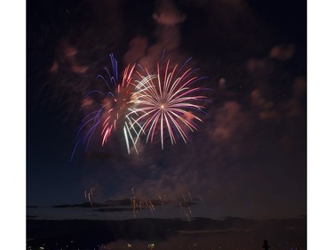 The fireworks display from Team USA Disney at the Honda Celebration of Light in Vancouver, July 30 2016.