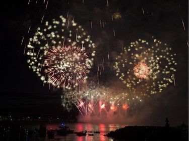 The fireworks display from Team USA Disney at the Honda Celebration of Light in Vancouver, July 30 2016.