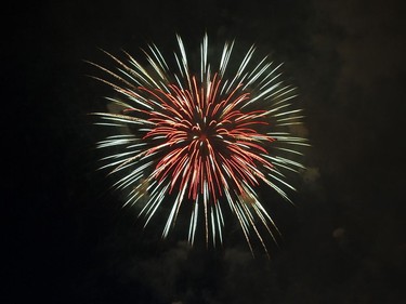 The fireworks display from Team USA Disney at the Honda Celebration of Light in Vancouver, July 30 2016.