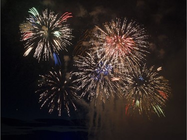 The fireworks display from Team USA Disney at the Honda Celebration of Light in Vancouver, July 30 2016.