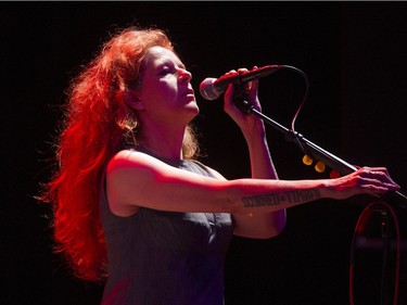 Neko Case performs in concert at the Queen Elizabeth Theatre in Vancouver on June 29, 2016.