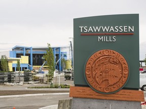 Construction nears completion at Tsawwassen Mills, the Lower Mainland's newest mega-mall.