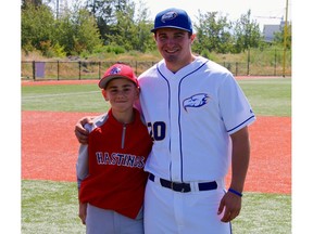Antonio Cusati is a catcher with Hastings, the host team for the Canadian Little League championship. His cousin, Anthony Cusati, was part of the Hastings crew that won the nationals and made it to Williamsport, Pa., in 2009.