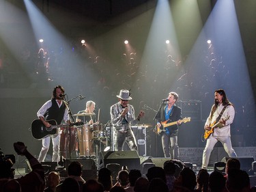 Gord Downie gives it his all at The Tragically Hip's final concert in Kingston, Ont. on Aug. 20, 2016.