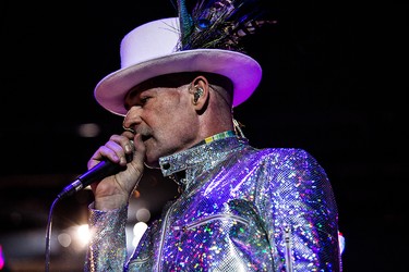 Gord Downie gives it his all at The Tragically Hip's final concert in Kingston, Ont. on Aug. 20, 2016.