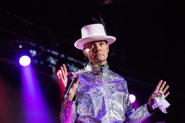 Gord Downie gives it his all at The Tragically Hip's final concert in Kingston, Ont. on Aug. 20, 2016.