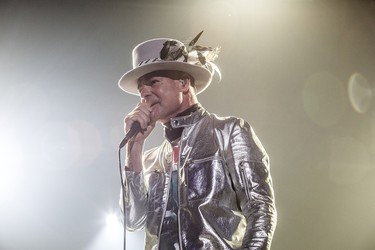 Gord Downie gives it his all at The Tragically Hip's final concert in Kingston, Ont. on Aug. 20, 2016.