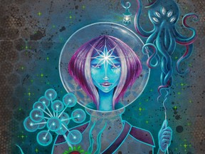 An image by Jenn Brisson, one of three artists featured in Cosmic Sea Exhibition Tour.