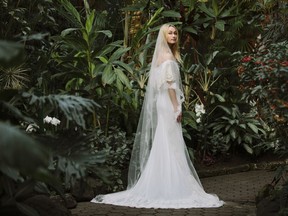 A model wears a gown from Wild Love, available at the Gastown bridal boutique Union Bridal.