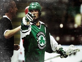 Victoria Shamrocks star Corey Small leads his team up against the New Westminster Salmonbellies in the WLA final beginning tonight at Queen's Park Arena.