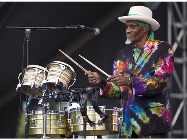 Cyril Neville and the Royal Southern Brotherhood perform on the main stage of the Burnaby Blues + Roots Festival.