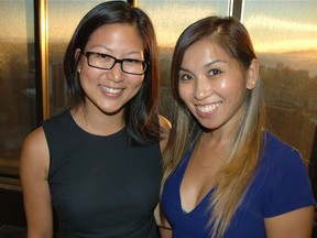 Grace Kim and Yvonne Lee, members of Scotiabank's community engagement team, hosted the yearly fireworks party at their corporate headquarters benefitting for McLaren Housing Society of B.C. Photo courtesy of Fred Lee.