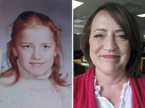 Juline Whelan in 1972 (left), around the time she met Dolly Parton, and in 2016.