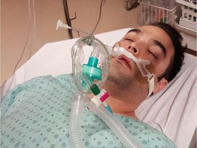 Simon-Pierre Canuel was in a coma in hospital after suffering an allergic food reaction in May at a Sherbrooke, Que., restaurant.