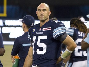 Quarterback Ricky Ray is back behind centre for the Toronto Argonauts on Wednesday, having missed three games with a sprained MCL in his left knee.