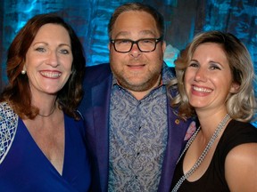 Auctioneer Howard Blank contributed to the success of the 25th annual YVR for Kids golf tournament and gala fronted by party chair Lori Miller and foundation director Kim Saunders. The event raises funds for children's charities.