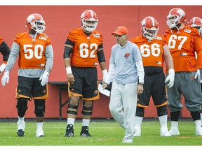 B.C. Lions offensive line coach Dan Dorazio isn't letting the team's current nine-day road trip get in the way of his preparation for the next game.